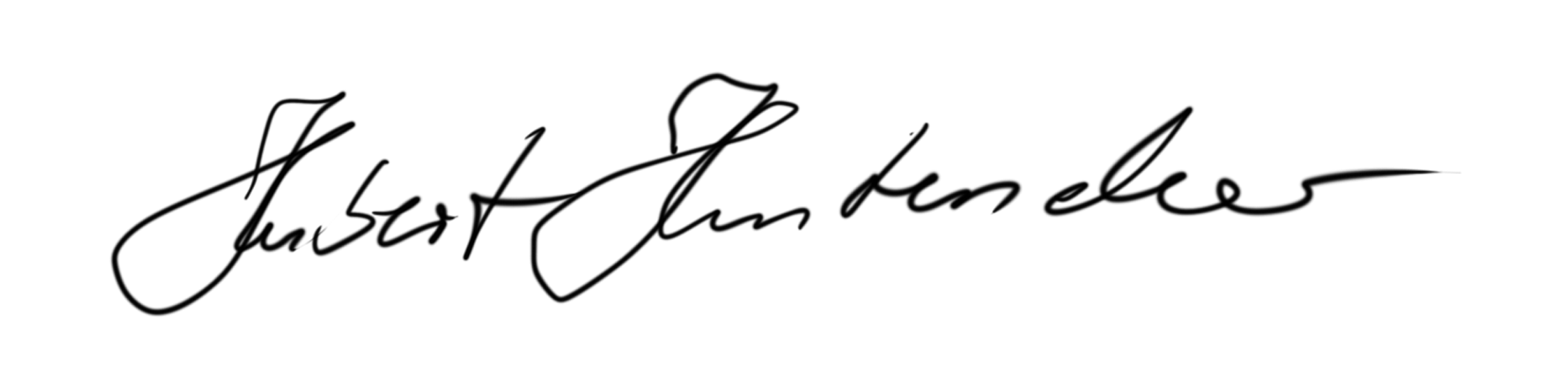 Unterschrift Hubert Hinterseher