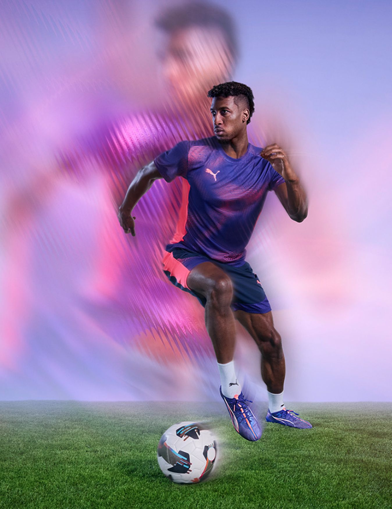 Fußballspieler mit der Ultra.